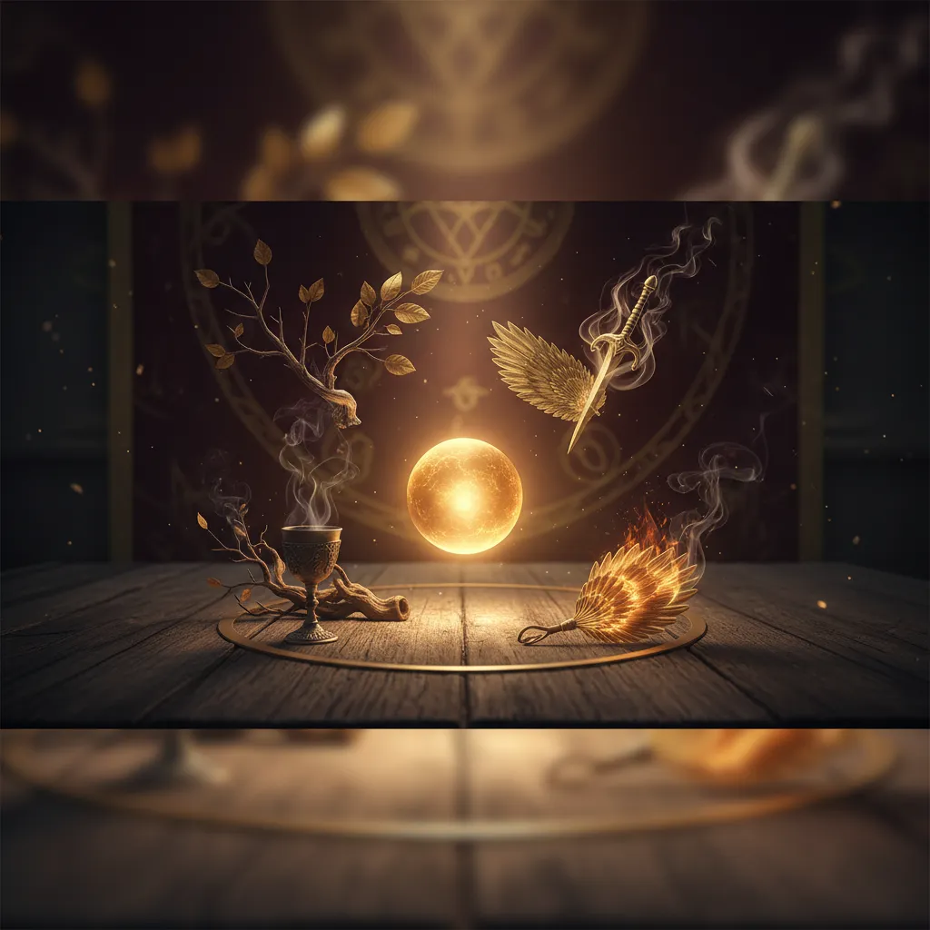 Los cuatro elementos del tarot: Guía esencial para principiantes