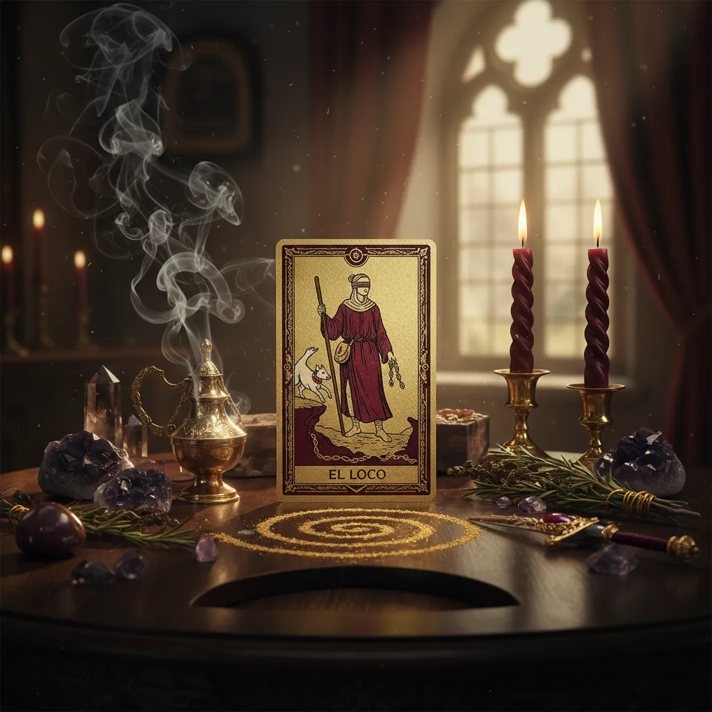 Hechizo con la carta del Loco para romper obstáculos y abrir caminos