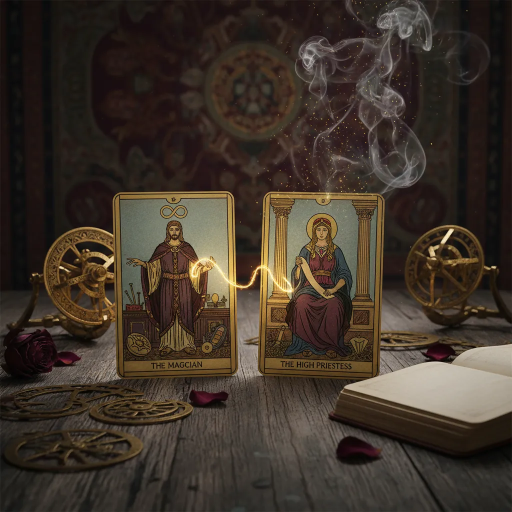 Lectura de dos cartas en el Tarot: Guía práctica e interpretaciones