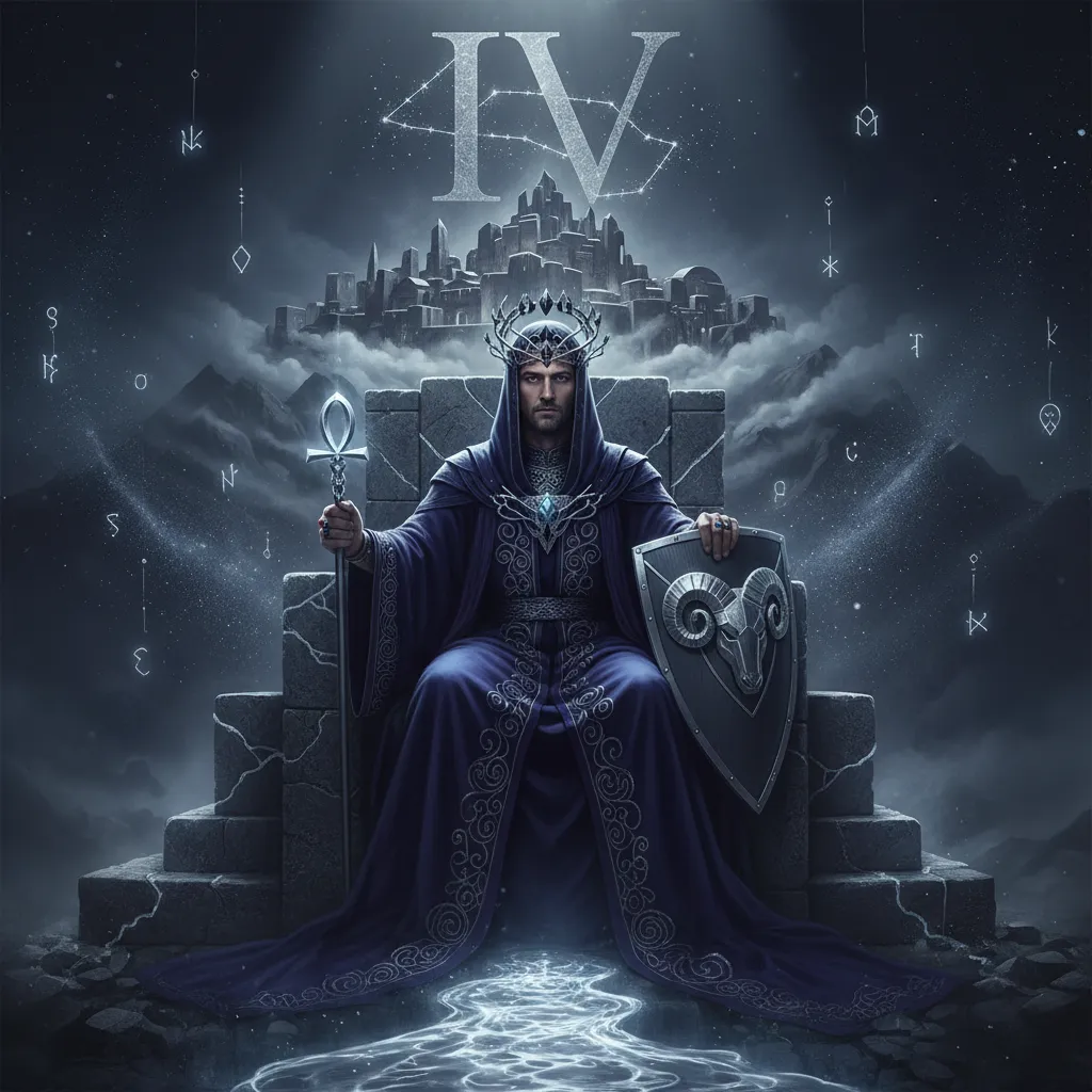 El Emperador en el Tarot: Significado, Simbología e Interpretación del Arcano 4